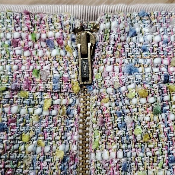 🔸️J. Crew Multicolored Confetti Tweed Skirt Size 4 - Picture 8 of 11